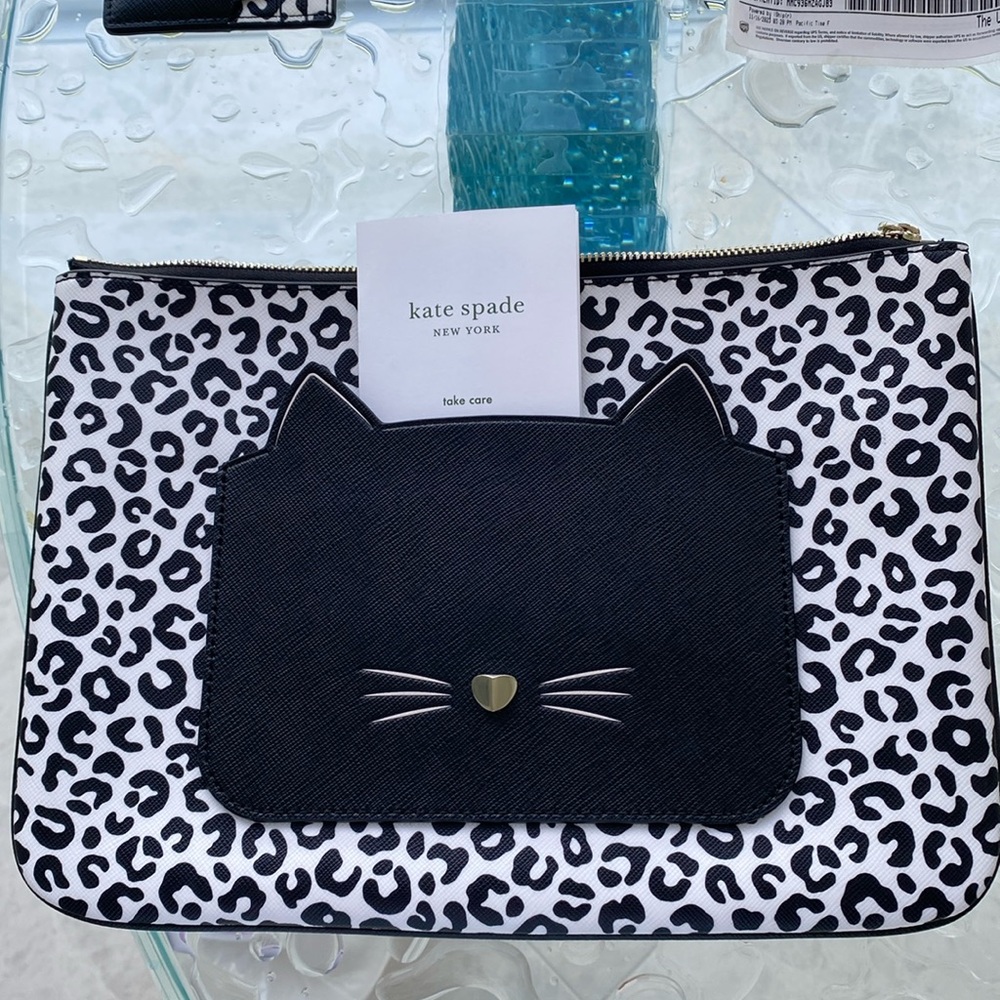 Cute Kate Spade cat clutch
